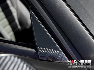 Alfa Romeo 4C Door Trim - Carbon Fiber - Exterior Door Triangle Trim - Italian Theme